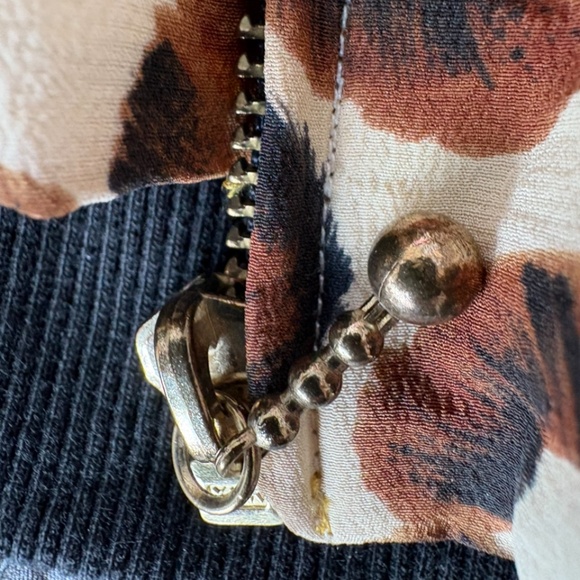 Spencer Jeremy Vintage Silk Bomber Jacket – Leopard Baroque Print, Women’s M - Picture 7 of 7